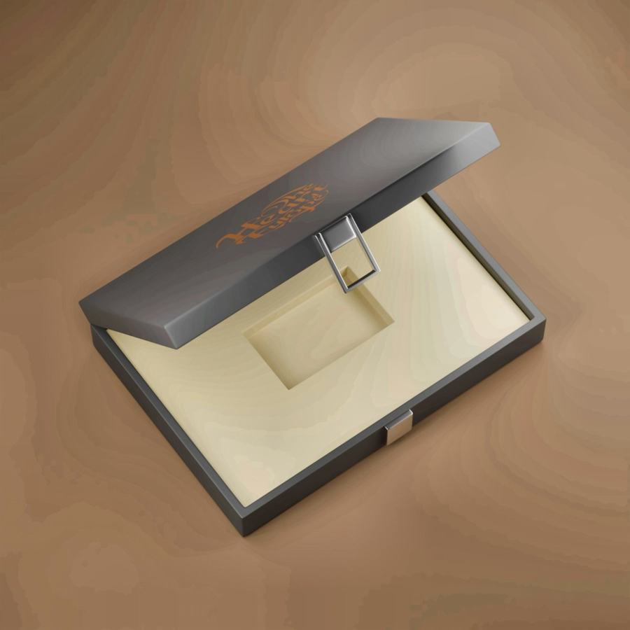Hinged Box with Metal Clasp